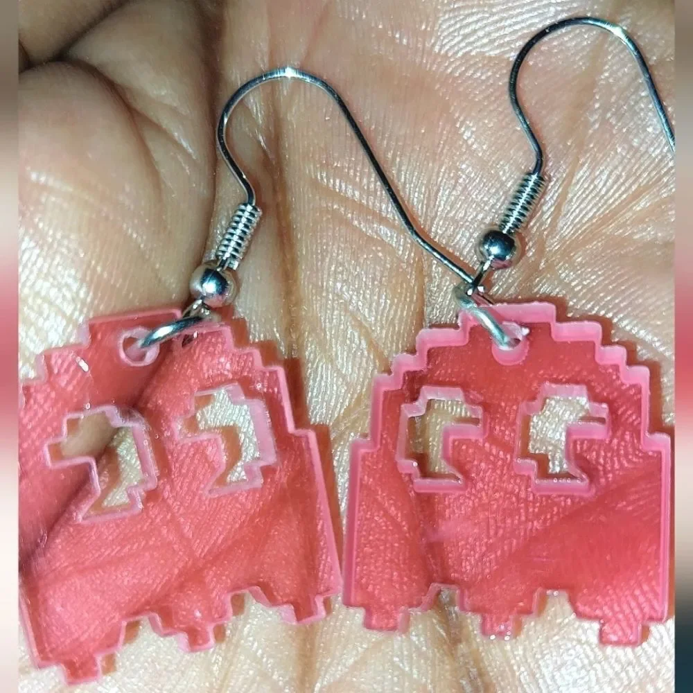 Retro cartoon earrings